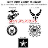 8mm Military Symbol Engraved Tungsten Wedding Ring-Army