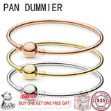 925 Silver Delicate Logo Bracelet for Women
