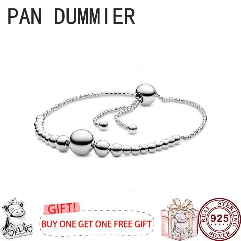 925 Silver Bead Bracelet for Women - Stylish and Elegant Jewelry Piece