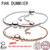 925 Silver Bead Bracelet for Women - Stylish and Elegant Jewelry Piece