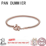 925 Silver T-shaped Women's Classic Bracelet - High Charm Jewelry
