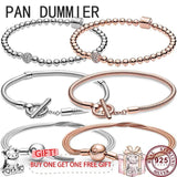 925 Silver T-shaped Women's Classic Bracelet - High Charm Jewelry
