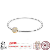 925 Silver Love Snake Bone Pan Bracelet for Women