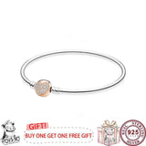 925 Silver Love Snake Bone Pan Bracelet for Women