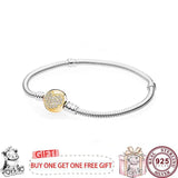 925 Silver Love Snake Bone Pan Bracelet for Women