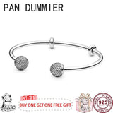 925 Silver Sparkling Removable Women's Bracelet