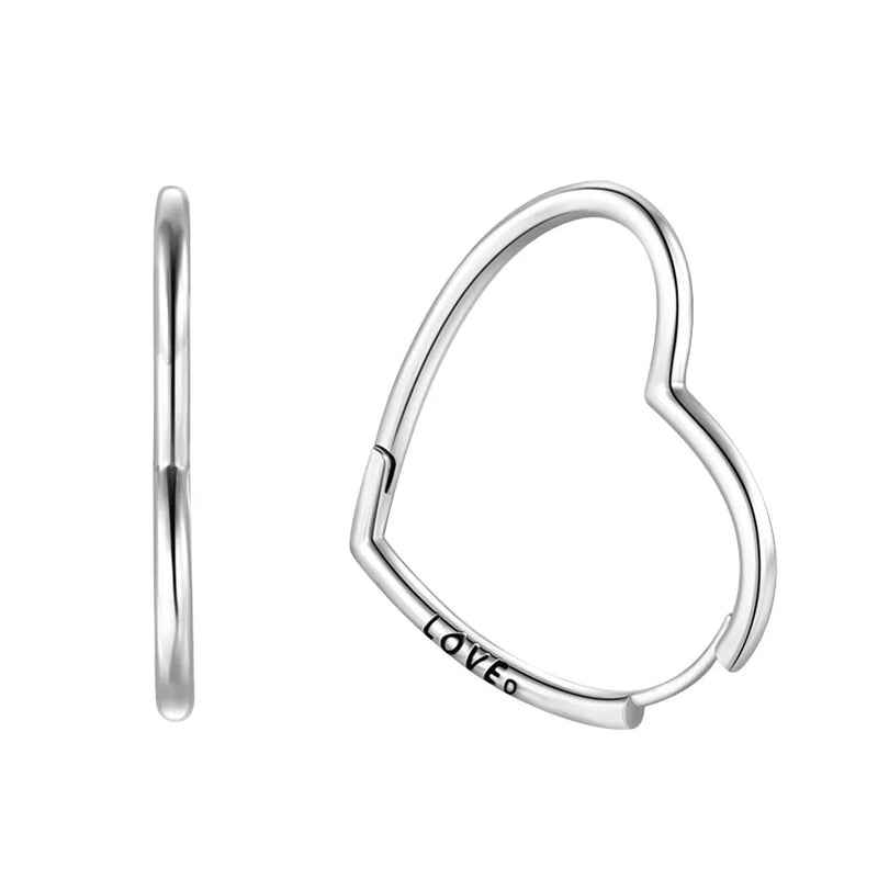 925 Silver Sun and Moon Hoop Earrings, Sparkling Star Party Wear