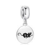 925 Sterling Silver 12 Chinese Zodiac Pig Pendants Beads for Bracelet
