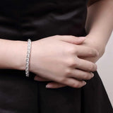 925 Silver Bracelet Twisting Chain Wedding Jewelry