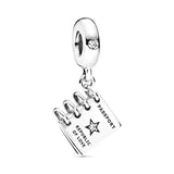925 Silver Fruit Mushroom Caterpillar Charms Beads for Bracelets DIY