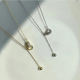 925 Silver Circle Necklace Small Round Bead Pendant Choker Gift