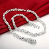 925 Silver Domineering Men's Necklace Charm Jewelry for Wedding Party