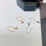925 Silver Earring Findings for Pearls Agate Crystal Stones 5 pairs