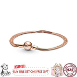 925 Silver Beaded T Bracelet for Women