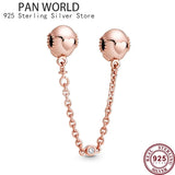 925 Silver Eternal Love Safety Chain for Women's Bracelet