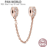 925 Silver Eternal Love Safety Chain for Women's Bracelet