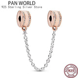 925 Silver Eternal Love Safety Chain for Women's Bracelet