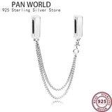 925 Silver Eternal Love Safety Chain for Women's Bracelet