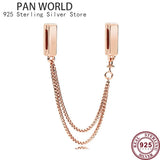 925 Silver Eternal Love Safety Chain for Women's Bracelet