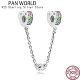 925 Silver Eternal Love Safety Chain for Women's Bracelet