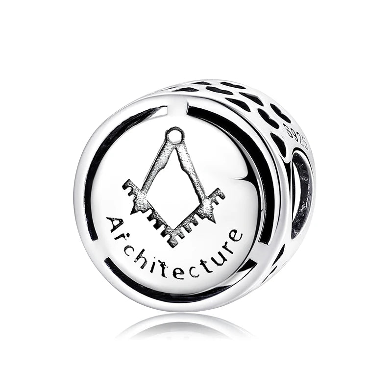 925 Silver Profession Charms Beads Jewelry DIY