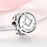 925 Silver Profession Charms Beads Jewelry DIY