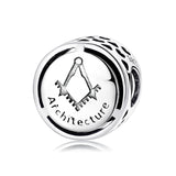 925 Silver Profession Charms Beads Jewelry DIY