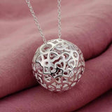925 Silver Ball Pendant Set for Women