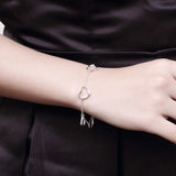 925 Sterling Silver LOVE 5 Hearts Jewelry Set for Women