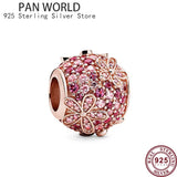 925 Silver Lucky Hand Daisy Beads Bracelet Charm Jewelry