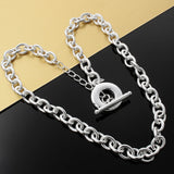 925 Sterling Silver Men's Classic Necklace 20 Inches