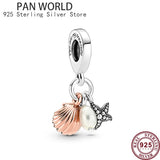 925 Silver Octopus Rainbow Turtle Charm for Women's Bracelet