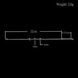 925 Silver Square Pendant Anklet Bracelet Women&Girl Jewelry