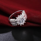 925 Silver Moissanite Diamond Ring for Women Wedding Jewelry