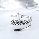 925 Sterling Thai Silver Triple Layer Pearl Ring European American Fine Jewelry