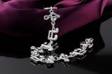 925 Silver Music Note Chain Bracelet for Women