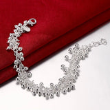 925 Sterling Silver Charms Grape Bead Bracelets for Women