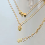925 Silver Double Necklace with Diamond for Women