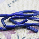 Lapis Lazuli Stone Beads 4x13mm Round Tube 15inch