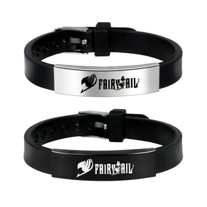Anime Dragon Fairy Tail Bracelet - Titanium Steel Silicone Jewelry