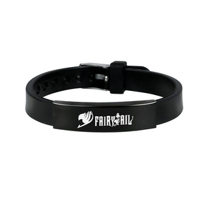 Anime Dragon Fairy Tail Bracelet - Titanium Steel Silicone Jewelry