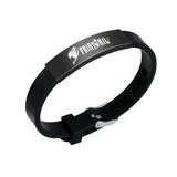 Anime Dragon Fairy Tail Bracelet - Titanium Steel Silicone Jewelry