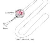 Aromatherapy Essential Oil Necklace Stainless Steel Diffuser Locket