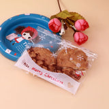 100pcs Hot Christmas Style Cookies Bags 10x10+3cm Plastic Bags