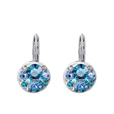 Round Stone Earrings Jewelry Rose Earring For Woman Party Wedding Gift