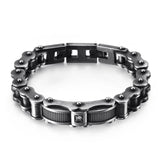 Hot Titanium Steel Men's Bracelet Motorcycle Chain Jewelry