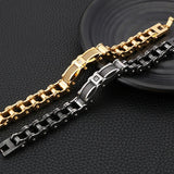 Hot Titanium Steel Men's Bracelet Motorcycle Chain Jewelry