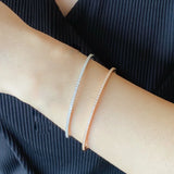925 Silver Bangle Jewelry Wedding Party Ladies Bangle
