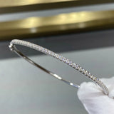 925 Silver Bangle Jewelry Wedding Party Ladies Bangle