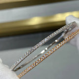 925 Silver Bangle Jewelry Wedding Party Ladies Bangle